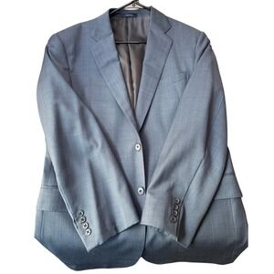 Joseph Abboud‎ 100% Wool Suit Jacket Men's 43L Cool Grey Long Made in USA